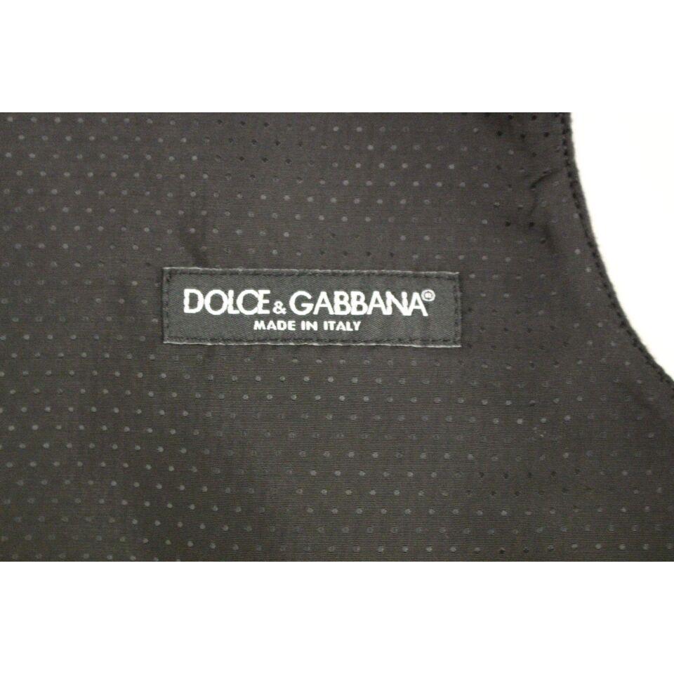 Dolce & Gabbana Elegant Gray Wool Blend Dress Vest Dolce & Gabbana