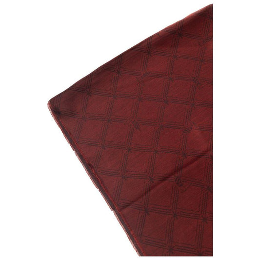 Trussardi Elegant Burgundy Printed Scarf Trussardi