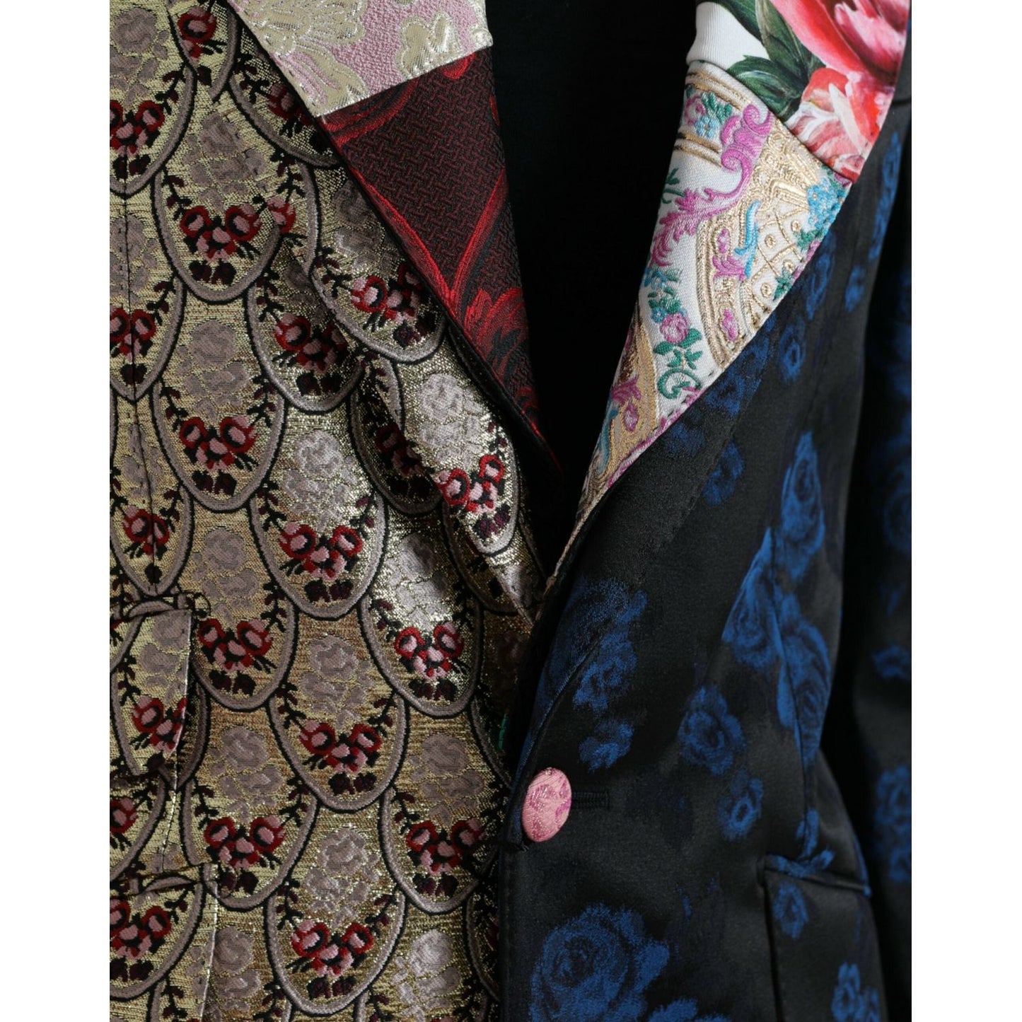Dolce & Gabbana Multicolor Floral Patchwork Jacquard Jacket Dolce & Gabbana