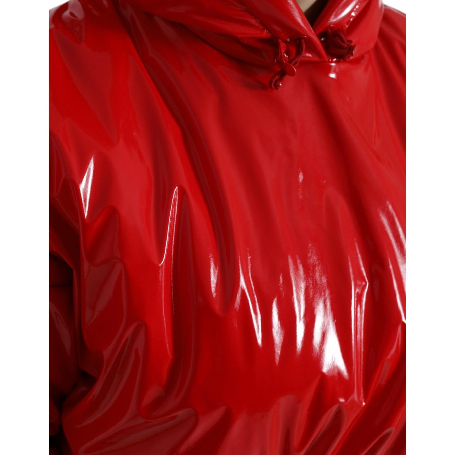 Dolce & Gabbana Chic Shiny Red Cropped Jacket Dolce & Gabbana