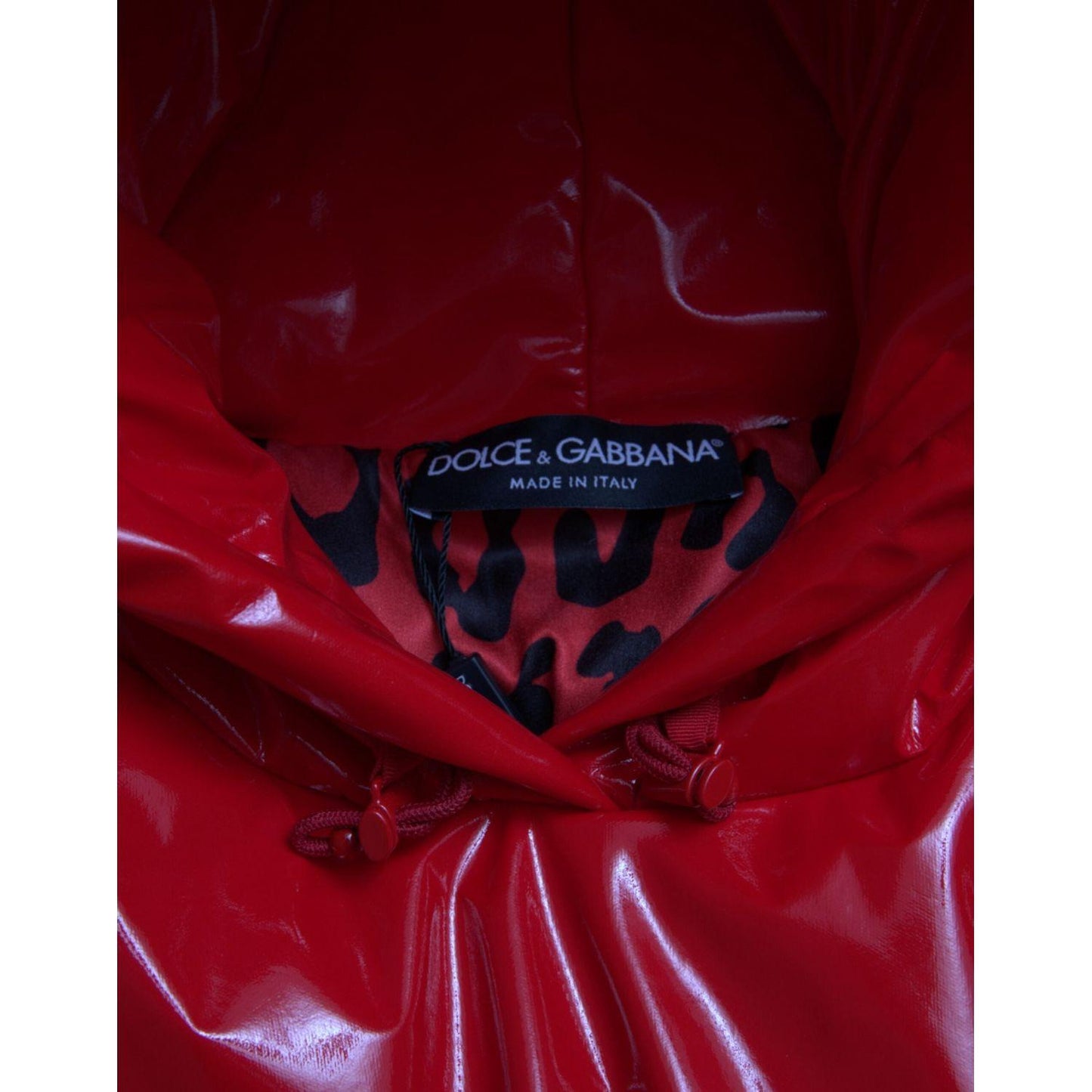 Dolce & Gabbana Chic Shiny Red Cropped Jacket Dolce & Gabbana