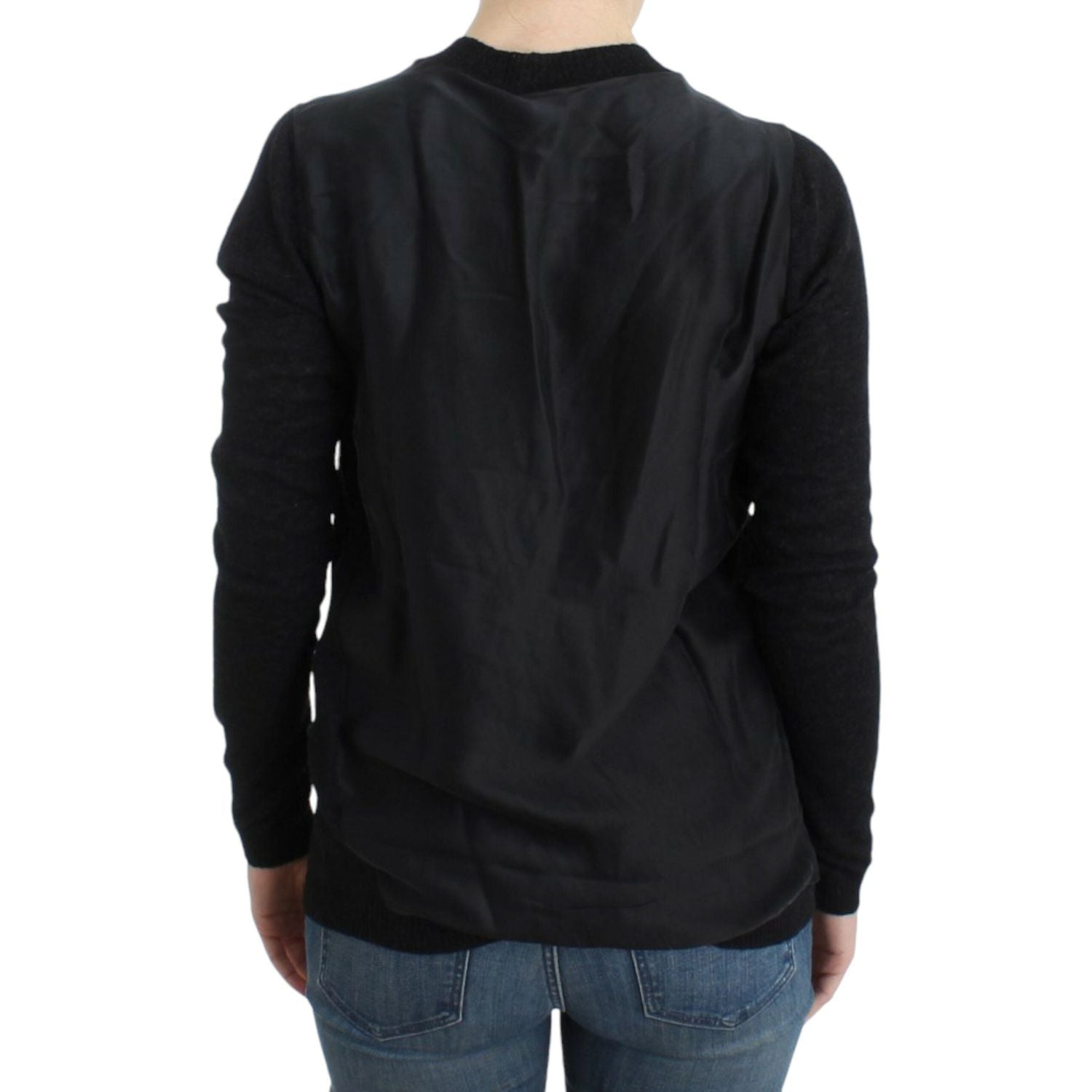 优雅深 V 领轻质开衫