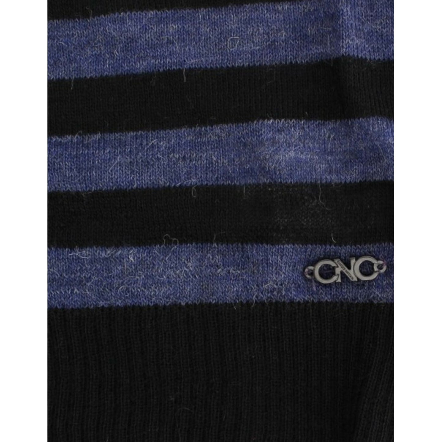 Costume National Black striped V-neck sweater Costume National