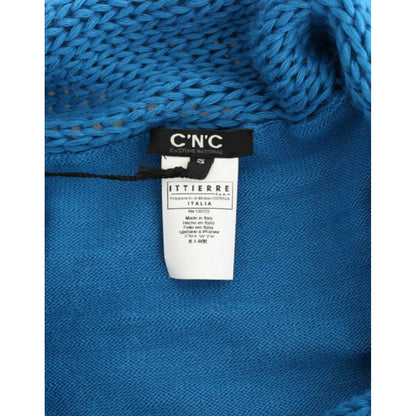 Costume National Blue scoopneck sweater Costume National