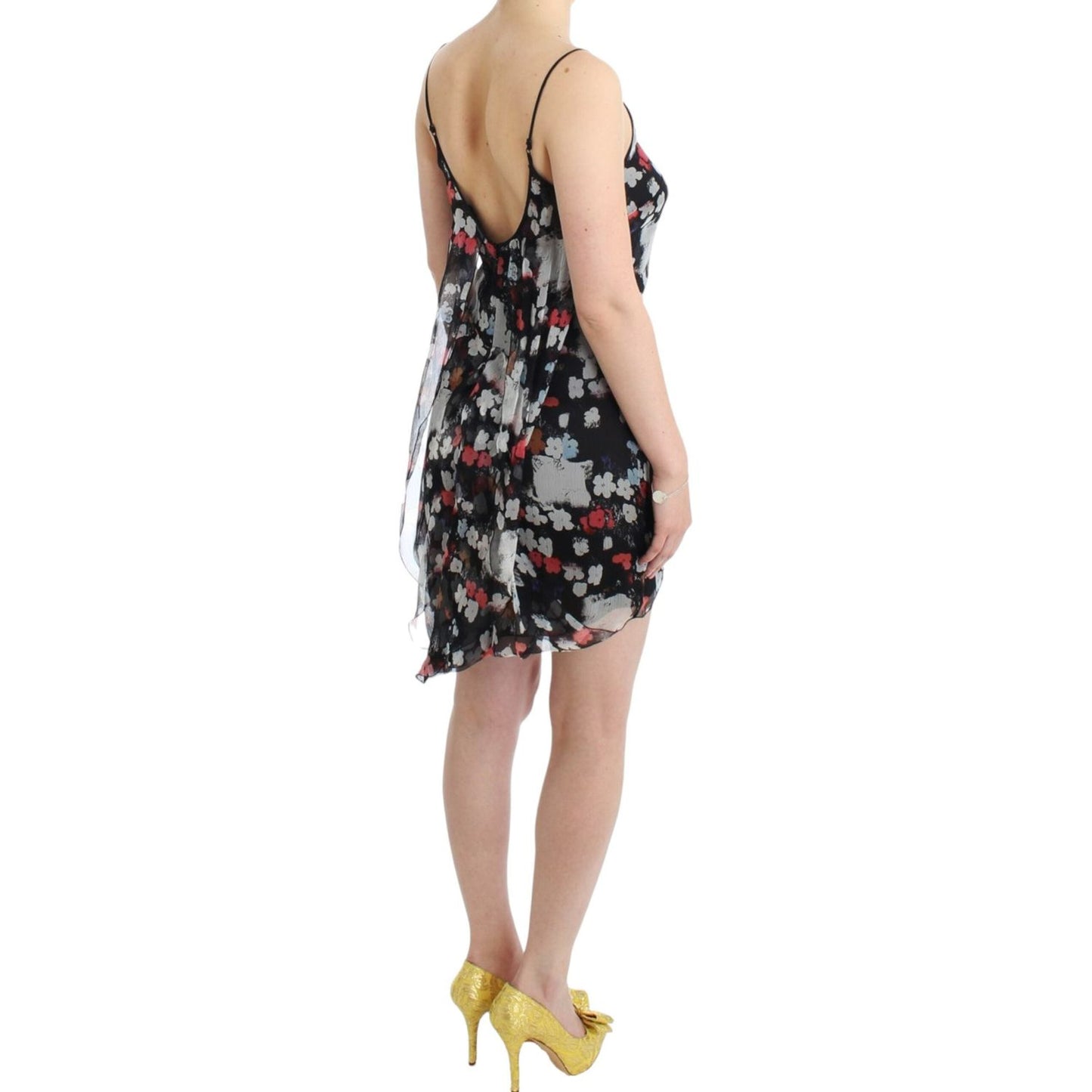 Costume National Floral silk mini dress Costume National