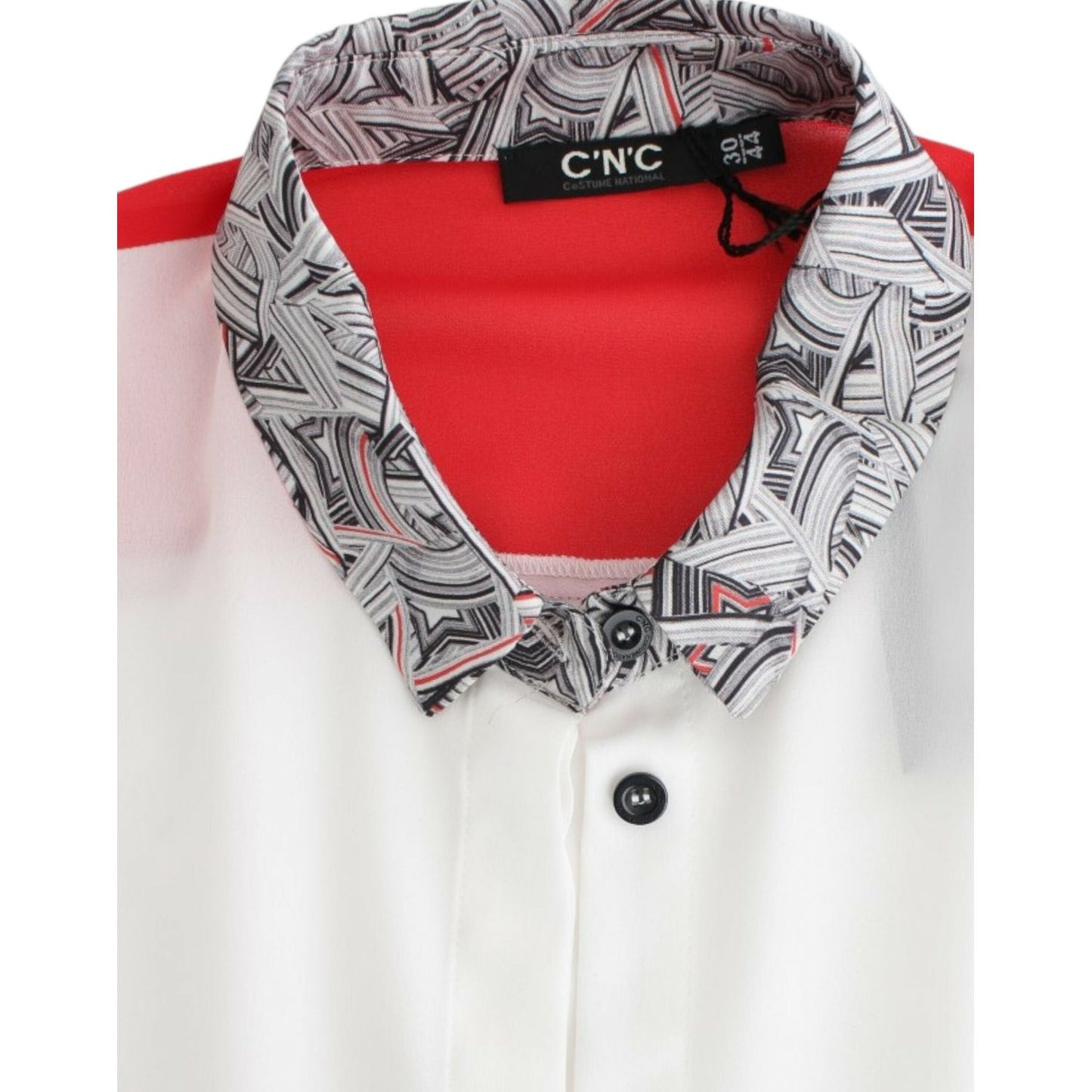 Costume National White shirt assymetric hem dress Costume National