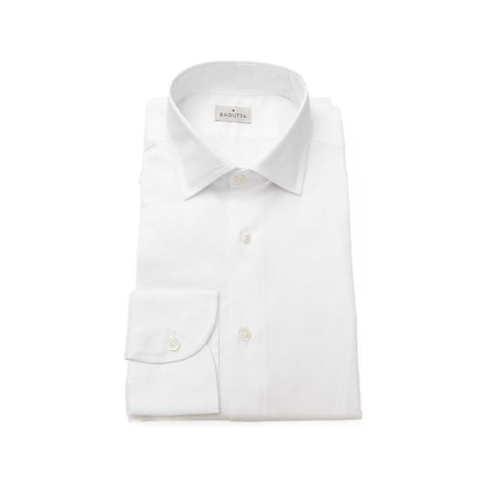 Bagutta White Cotton Men's Shirt