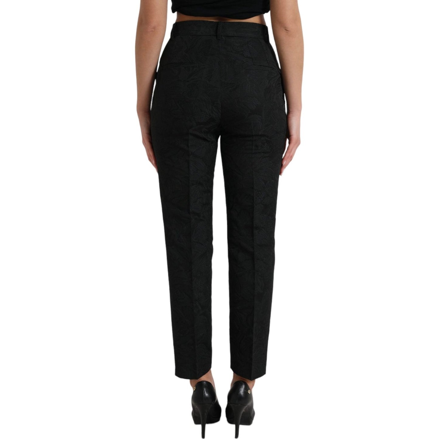 Dolce & Gabbana High Waist Tapered Elegance Pants Dolce & Gabbana