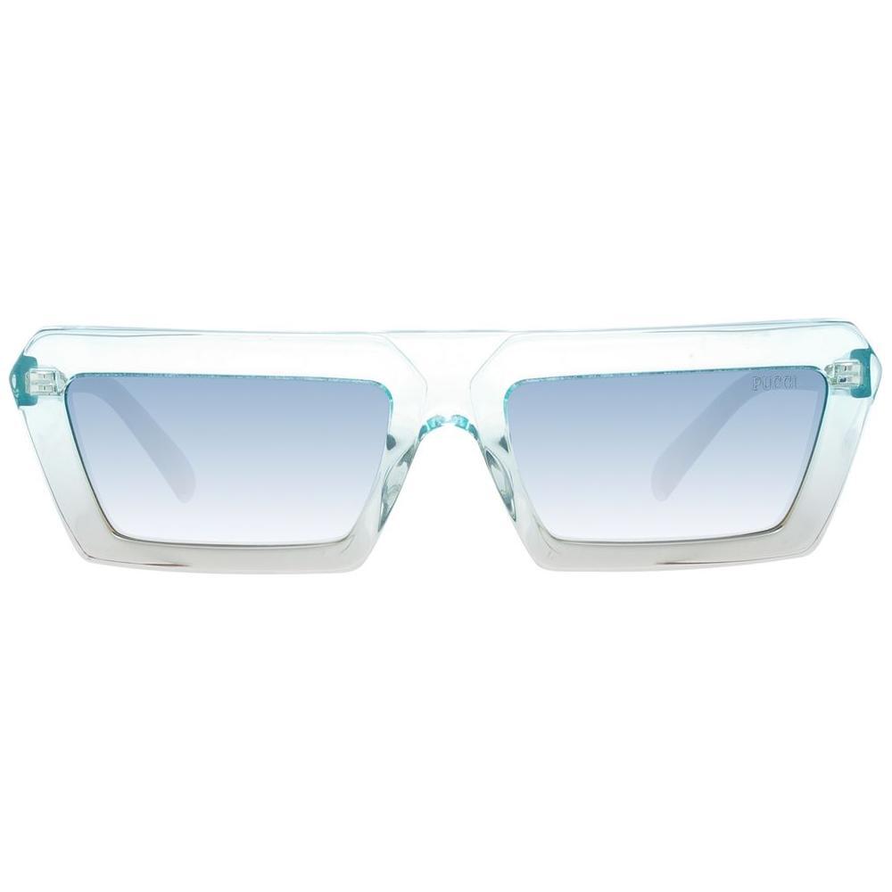 Emilio Pucci Turquoise Plastic Sunglasses