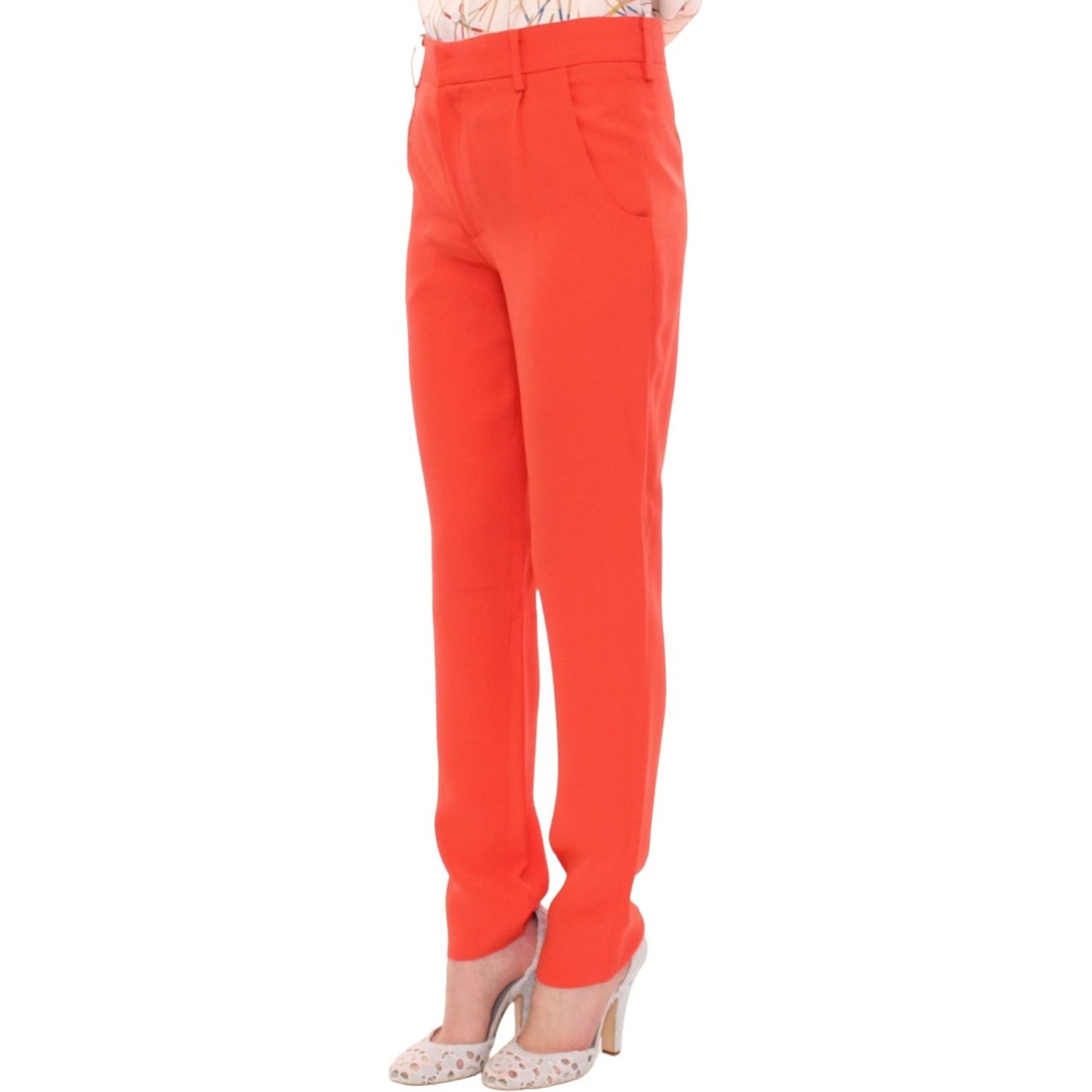 CO|TE Orange boyfriend stretch pants CO|TE