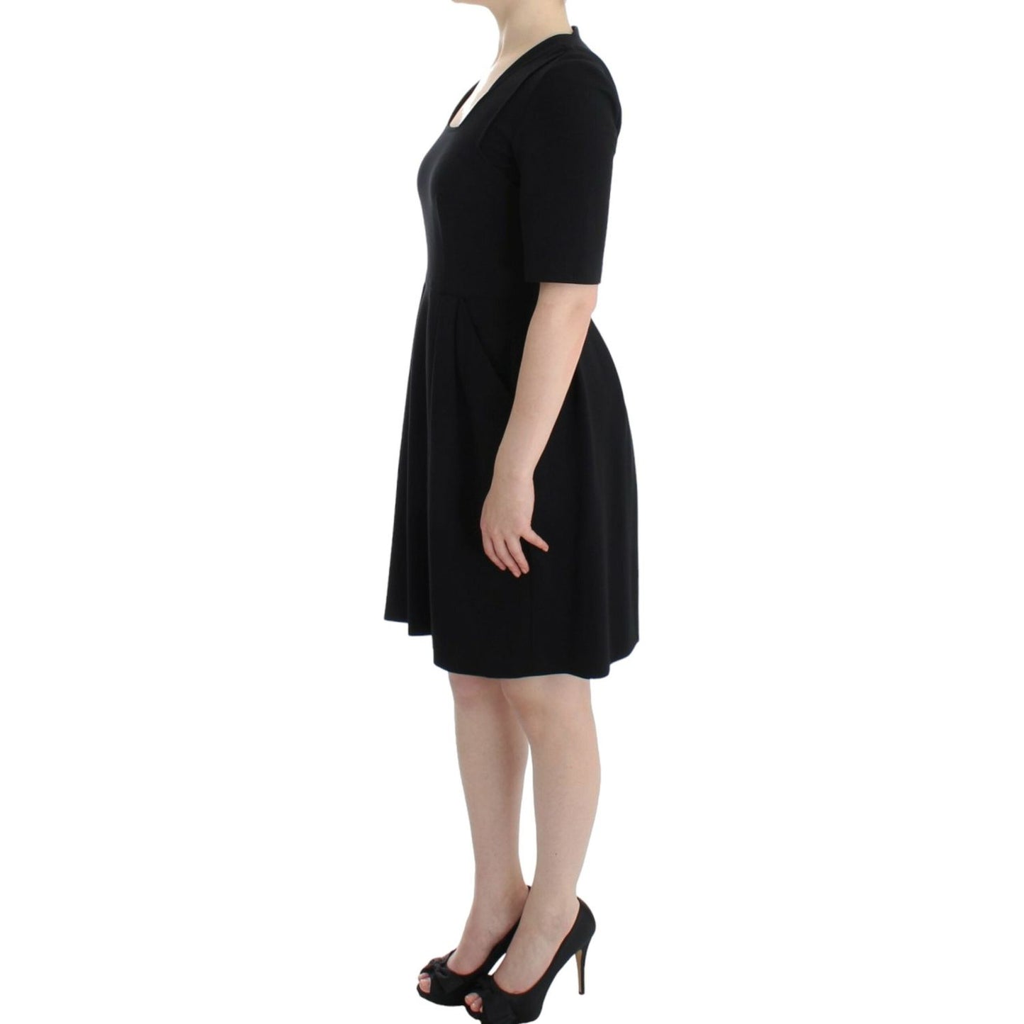CO|TE Black short sleeve venus dress CO|TE