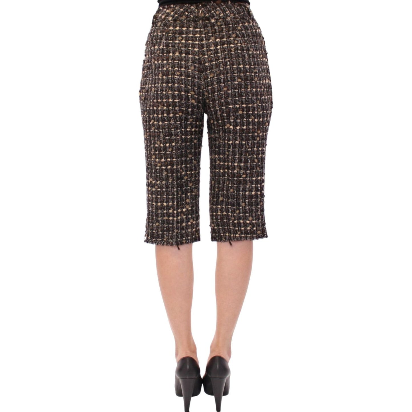 Dolce & Gabbana Multicolor Wool Shorts Pants Dolce & Gabbana