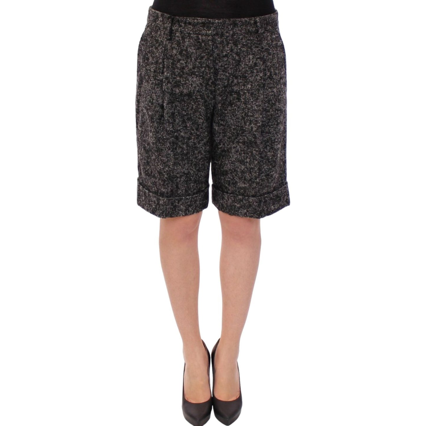 Dolce & Gabbana Gray wool shorts pants Dolce & Gabbana