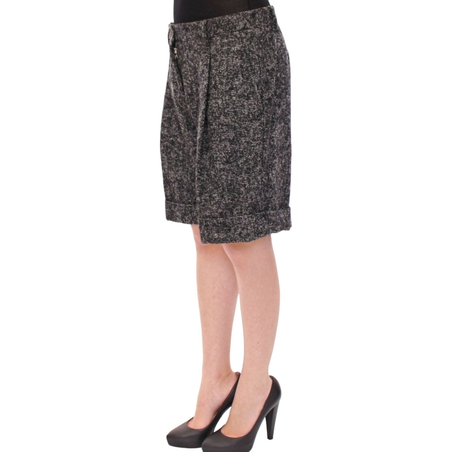 Dolce & Gabbana Gray wool shorts pants Dolce & Gabbana