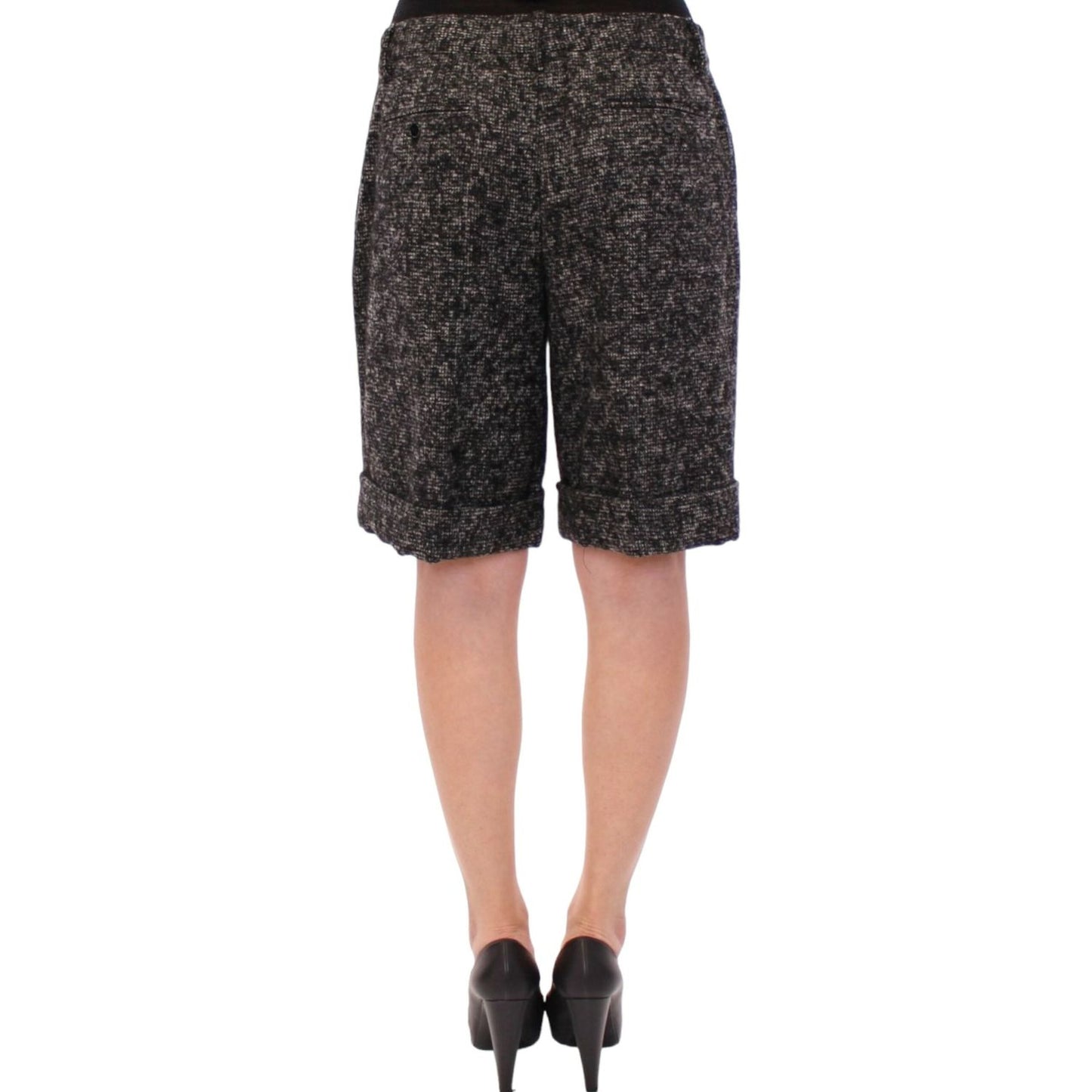 Dolce & Gabbana Gray wool shorts pants Dolce & Gabbana