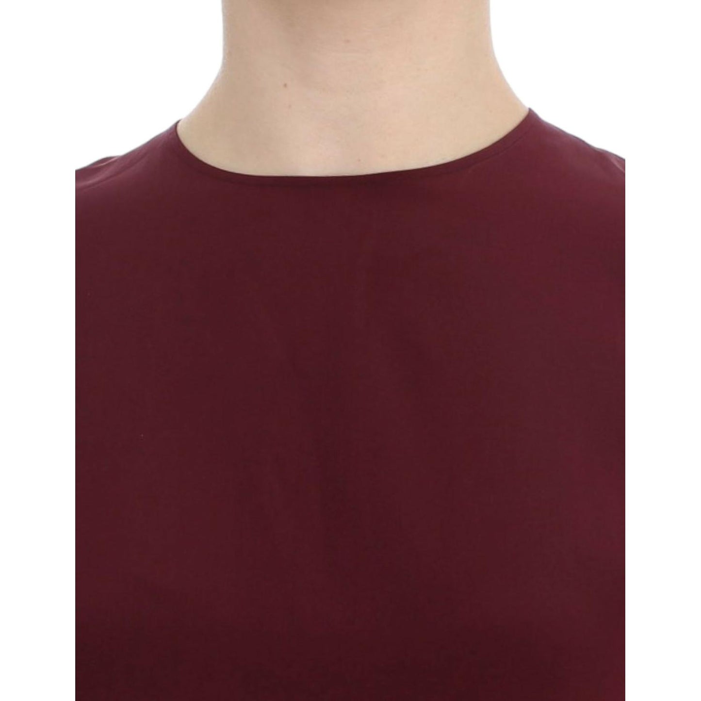 Dolce & Gabbana Red 3/4 sleeve silk blouse Dolce & Gabbana