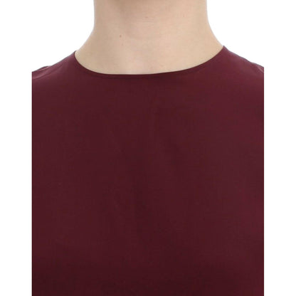 Dolce & Gabbana Red 3/4 sleeve silk blouse Dolce & Gabbana