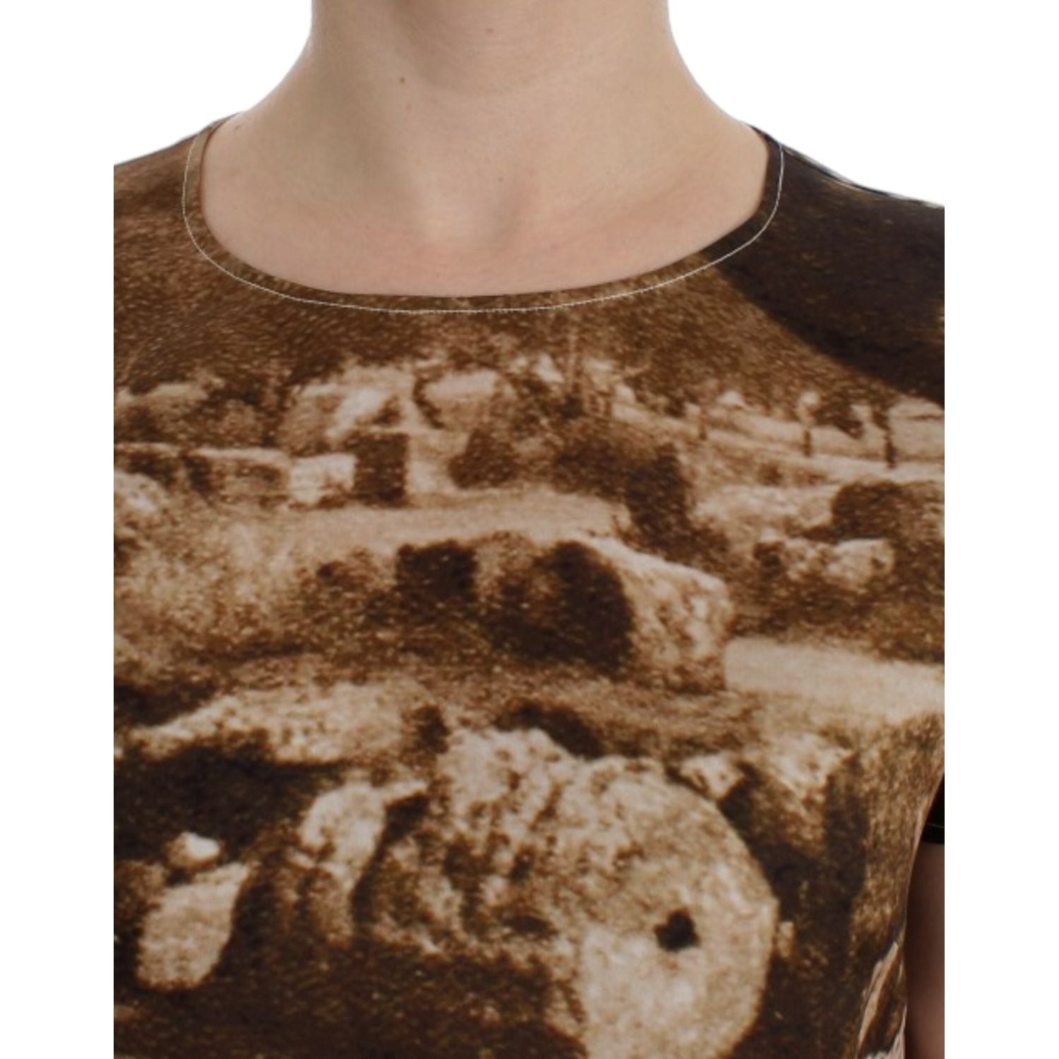 迷人西西里陶尔米纳印花真丝衬衫