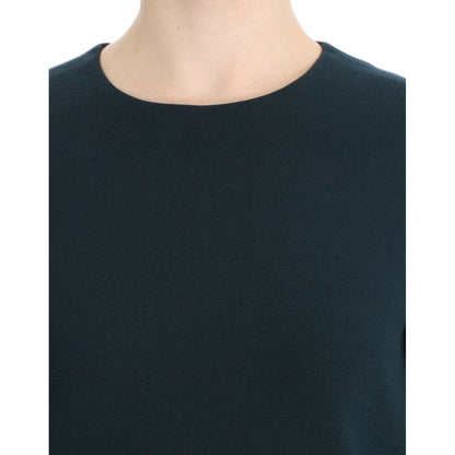 Dolce & Gabbana Green 3/4 sleeve wool blouse Dolce & Gabbana