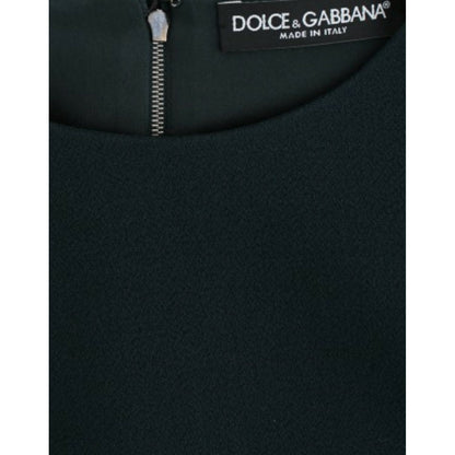 Dolce & Gabbana Green 3/4 sleeve wool blouse Dolce & Gabbana
