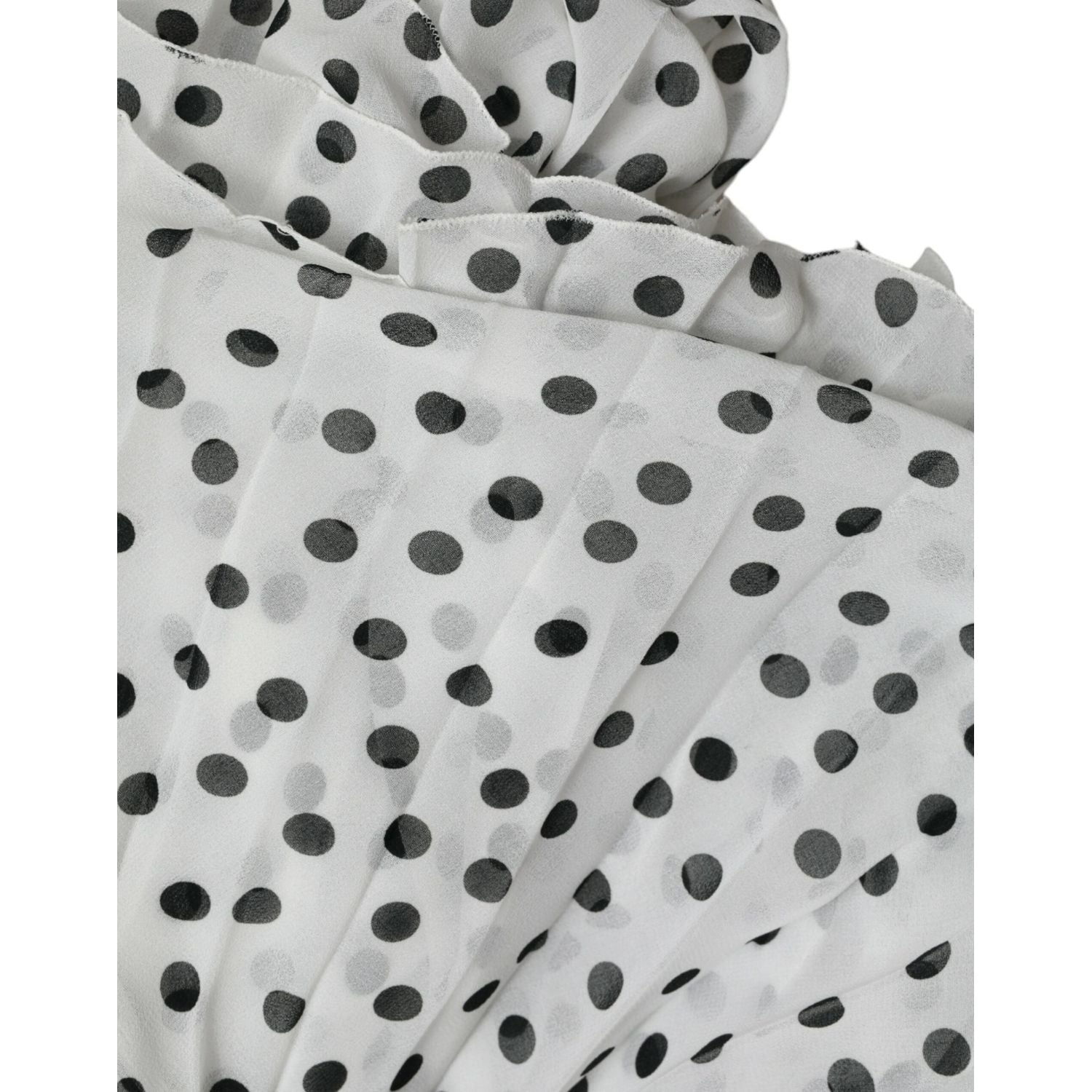 فستان ماكسي أنيق من دولتشي آند غابانا منقط بالبولكا