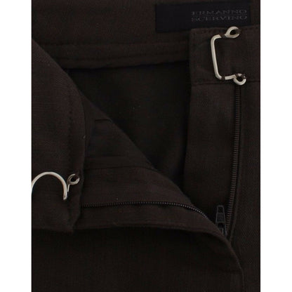 Ermanno Scervino Brown Chinos Casual Dress Pants Khakis Ermanno Scervino