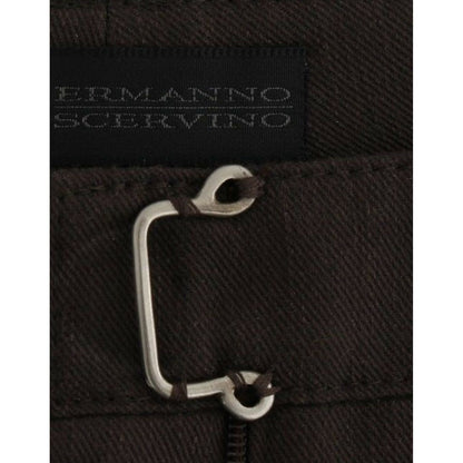 Ermanno Scervino Brown Chinos Casual Dress Pants Khakis Ermanno Scervino