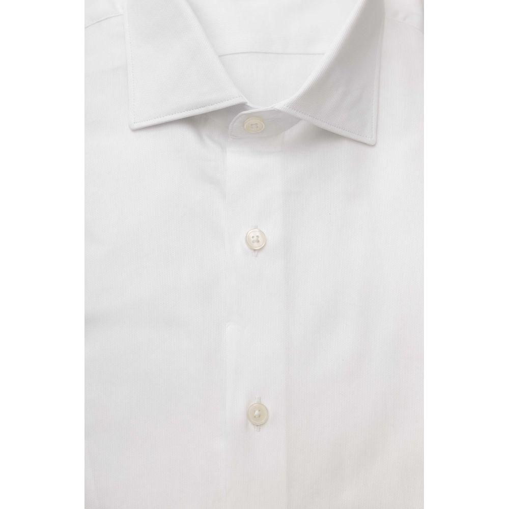 Bagutta White Cotton Men Shirt Bagutta