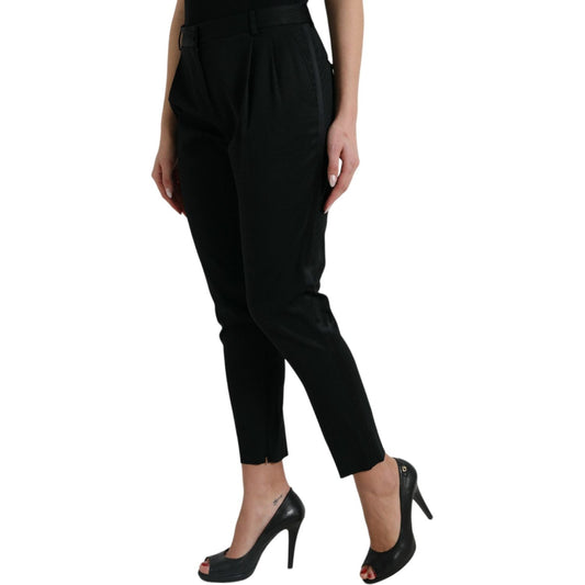 Dolce & Gabbana Elegant High-Waist Tapered Cropped Pants Dolce & Gabbana