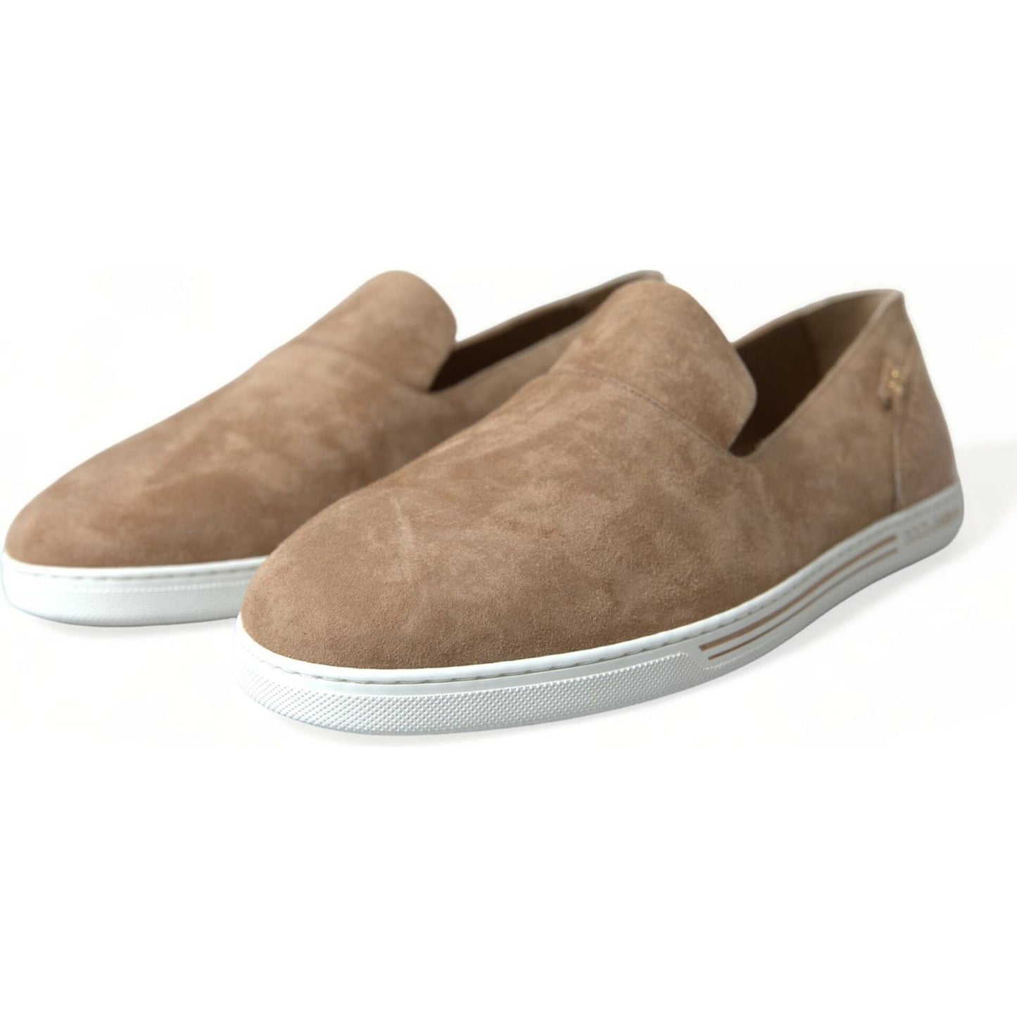 Dolce & Gabbana Elegant Beige Leather Loafers Dolce & Gabbana