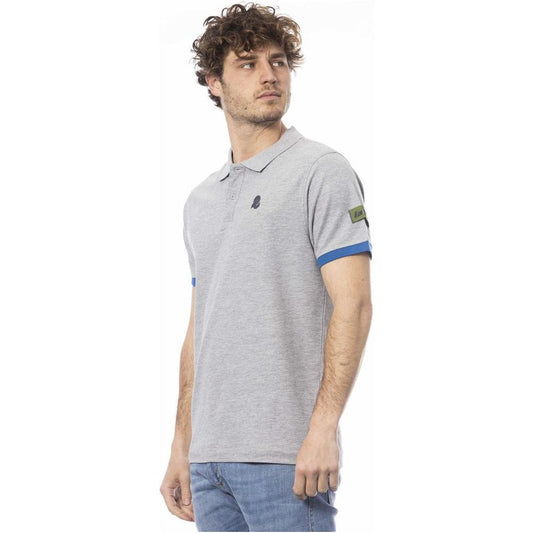 Invicta Gray Cotton Men Polo Shirt Invicta