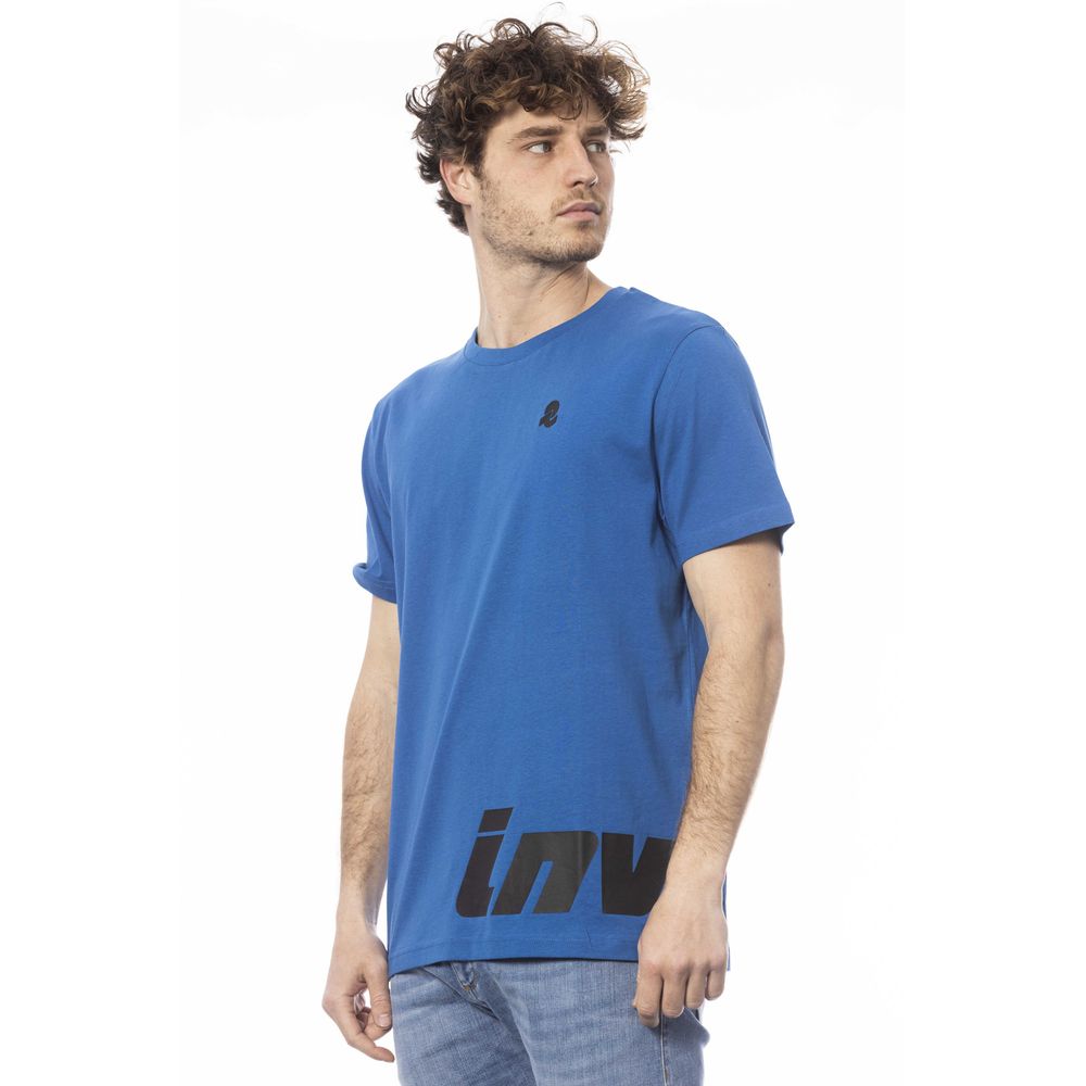 تي شيرت رجالي من القطن باللون الأزرق من Invicta
