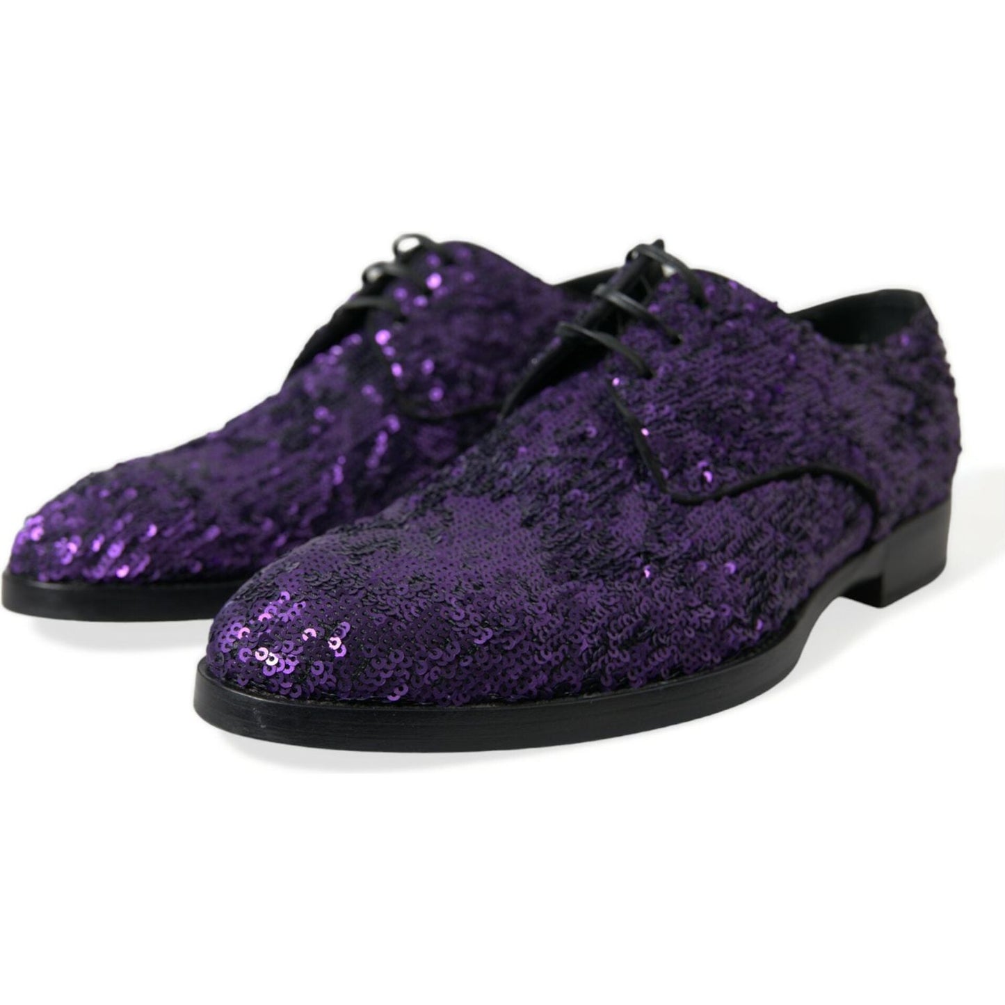 Dolce & Gabbana Elegant Sequined Oxford Dress Shoes Dolce & Gabbana