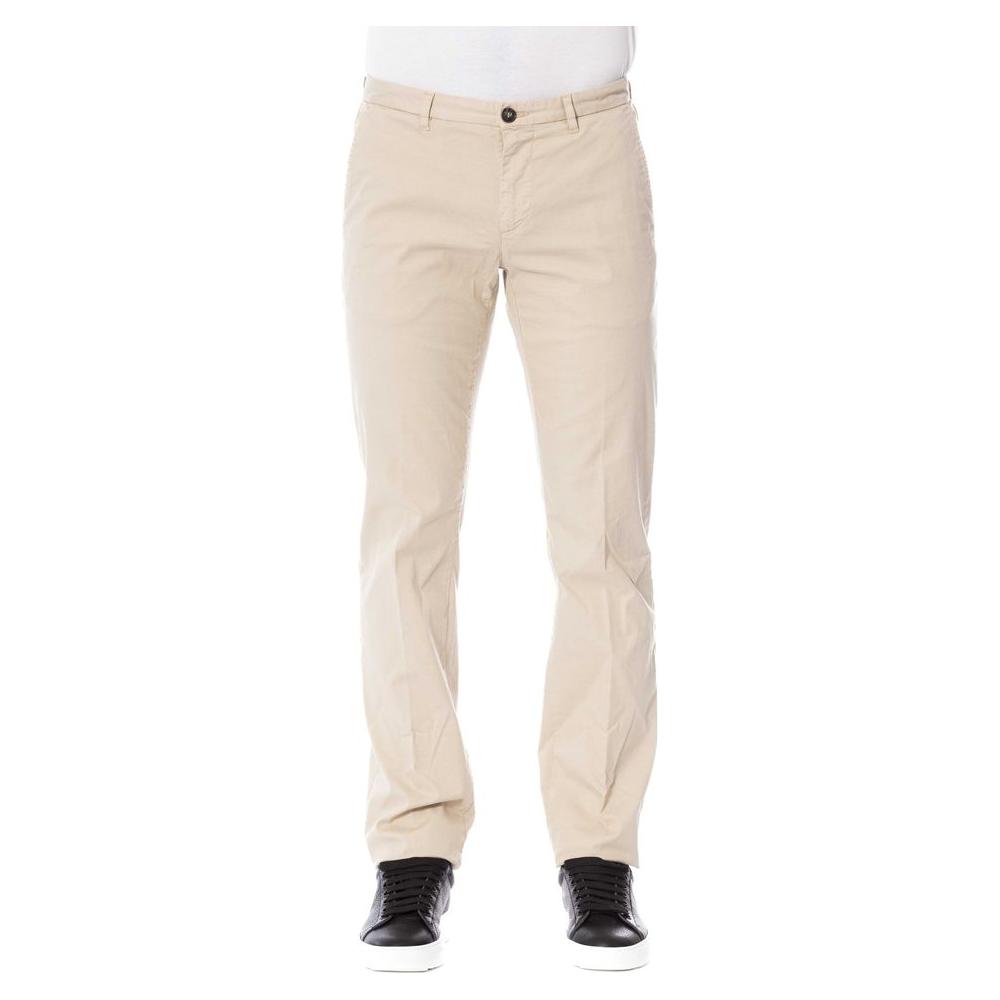 Trussardi Beige Cotton Men Pant Trussardi