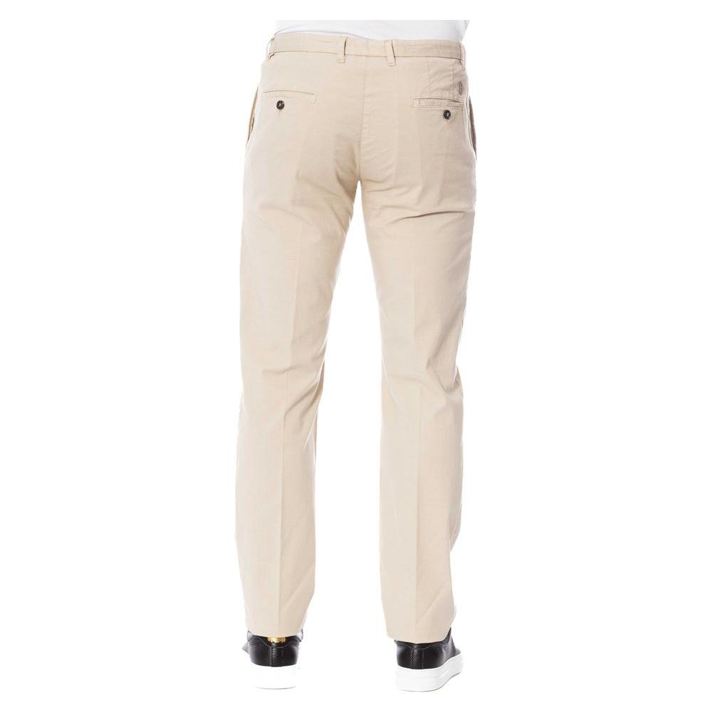 Trussardi Beige Cotton Men Pant Trussardi