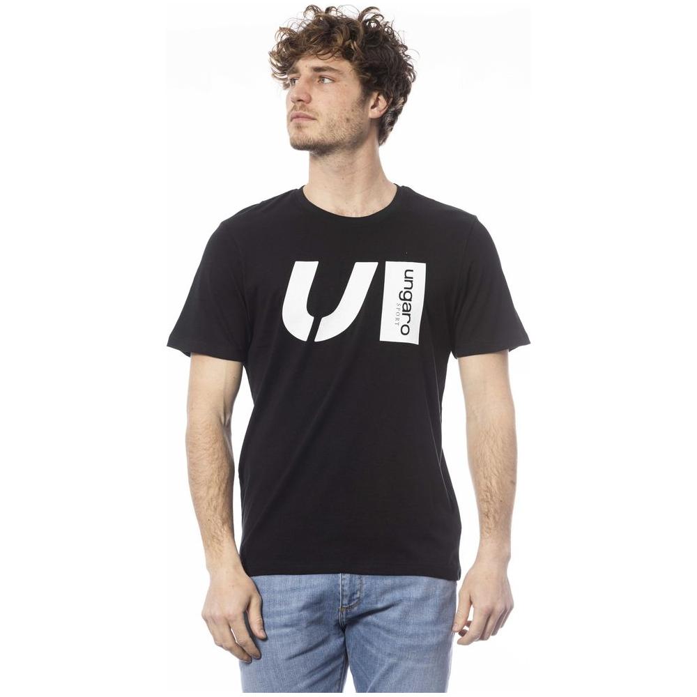 Ungaro Sport Black Cotton Men's T-Shirt Ungaro Sport