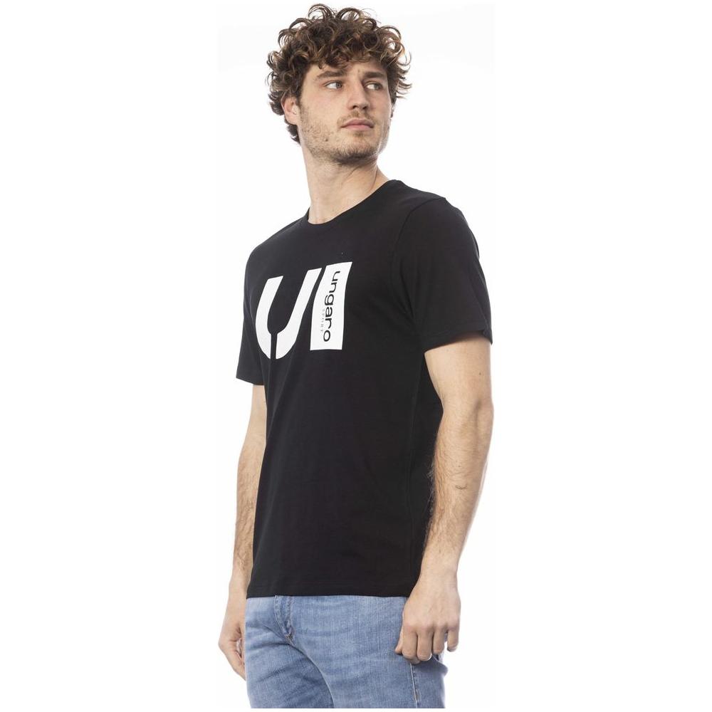 Ungaro Sport Black Cotton Men's T-Shirt Ungaro Sport