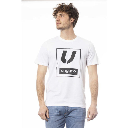 Ungaro Sport White Cotton Men's T-Shirt Ungaro Sport