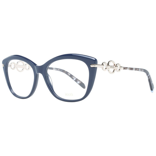 Emilio Pucci Blue Plastic Glasses (Frames) 1728,67345776800,Accessories,Blue,Emilio Pucci,Glasses (Frames) - Glasses and Sunglasses - Accessories,Glasses and Sunglasses - Accessories,New with tags,Sunglasses for Women - Sunglasses,Women