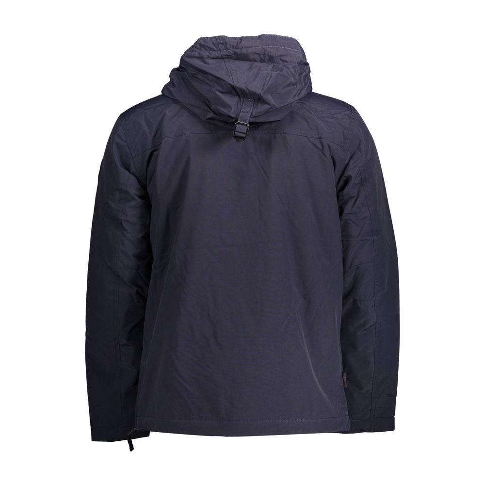 Napapijri Blue Polyamide Men Jacket Napapijri