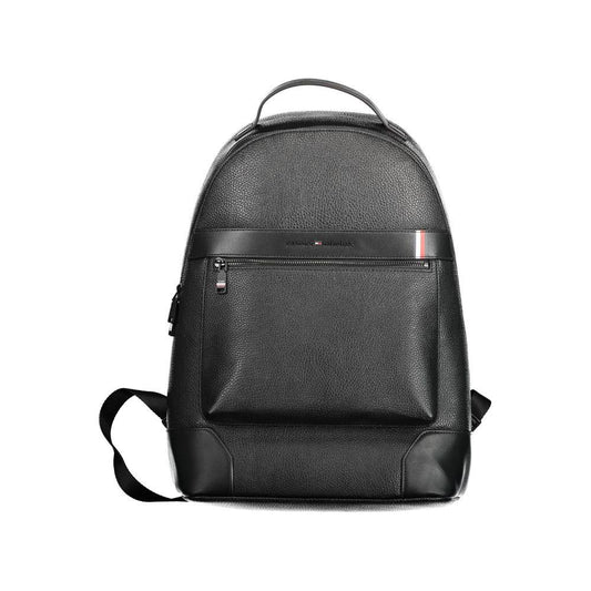 Tommy Hilfiger Black Polyethylene Men Backpack Tommy Hilfiger