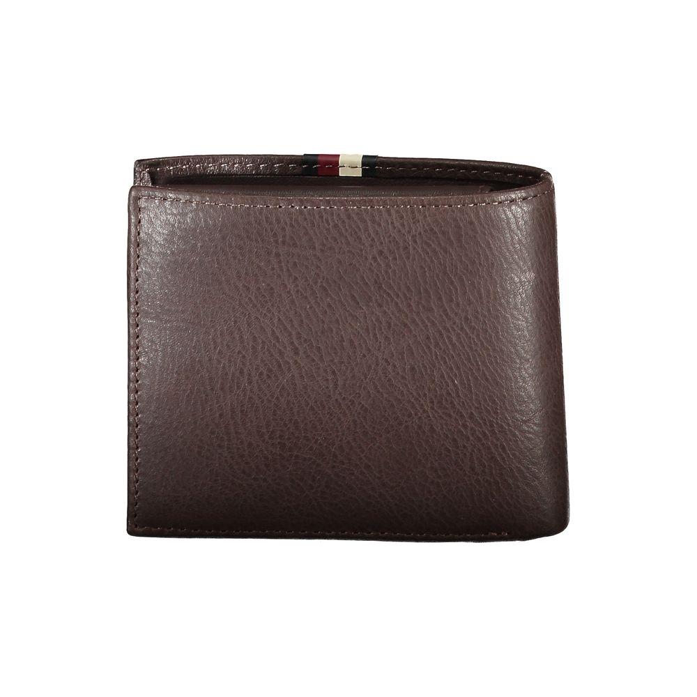 Tommy Hilfiger Brown Leather Men Wallet Tommy Hilfiger