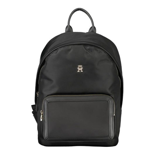 Tommy Hilfiger Black Polyester Women Backpack