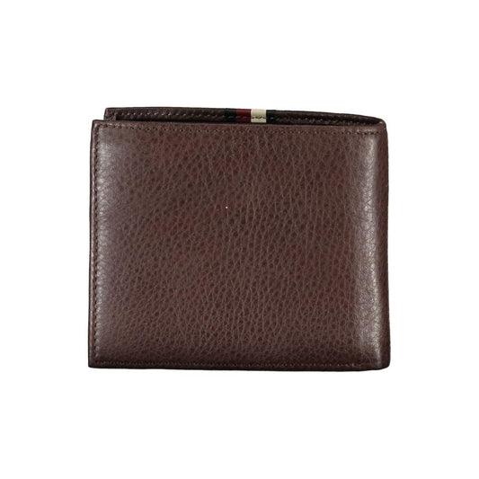 Tommy Hilfiger Brown Leather Men Wallet Tommy Hilfiger