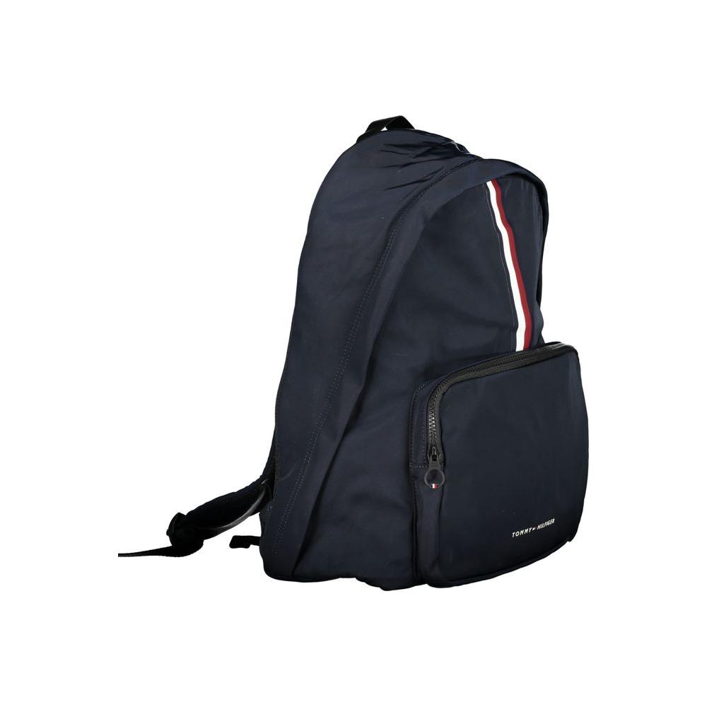 Tommy Hilfiger Sleek Blue Backpack with Laptop Holder Tommy Hilfiger