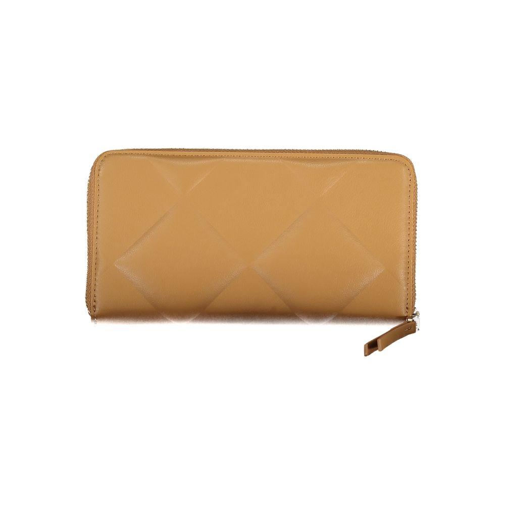 Calvin Klein Elegant Brown Polyester Wallet with RFID Block Calvin Klein