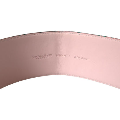 Dolce & Gabbana Multicolor Floral Jacquard Lurex Gold Buckle Belt 1728,5 Inches,65 cm / 26 Inches,67345645728,70 cm / 28 Inches,75 cm / 29,80 cm / 32 Inches,85 cm / 34 Inches,90 cm / 36 Inches,95 cm / 38 Inches,Accessories,Belts - Accessories,Belts - Wome