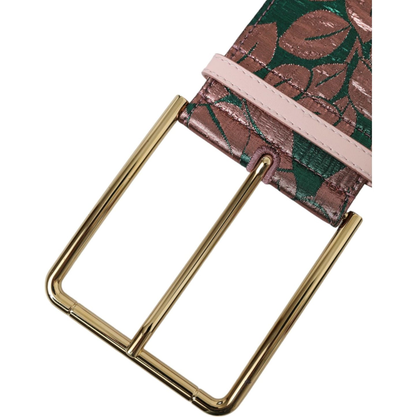 Dolce & Gabbana Multicolor Floral Jacquard Lurex Gold Buckle Belt 1728,5 Inches,65 cm / 26 Inches,67345645728,70 cm / 28 Inches,75 cm / 29,80 cm / 32 Inches,85 cm / 34 Inches,90 cm / 36 Inches,95 cm / 38 Inches,Accessories,Belts - Accessories,Belts - Wome