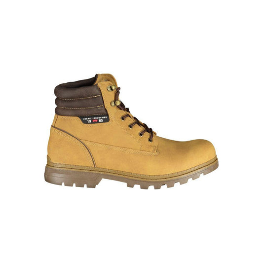 Carrera Trendsetting Yellow Lace-Up Boots Carrera