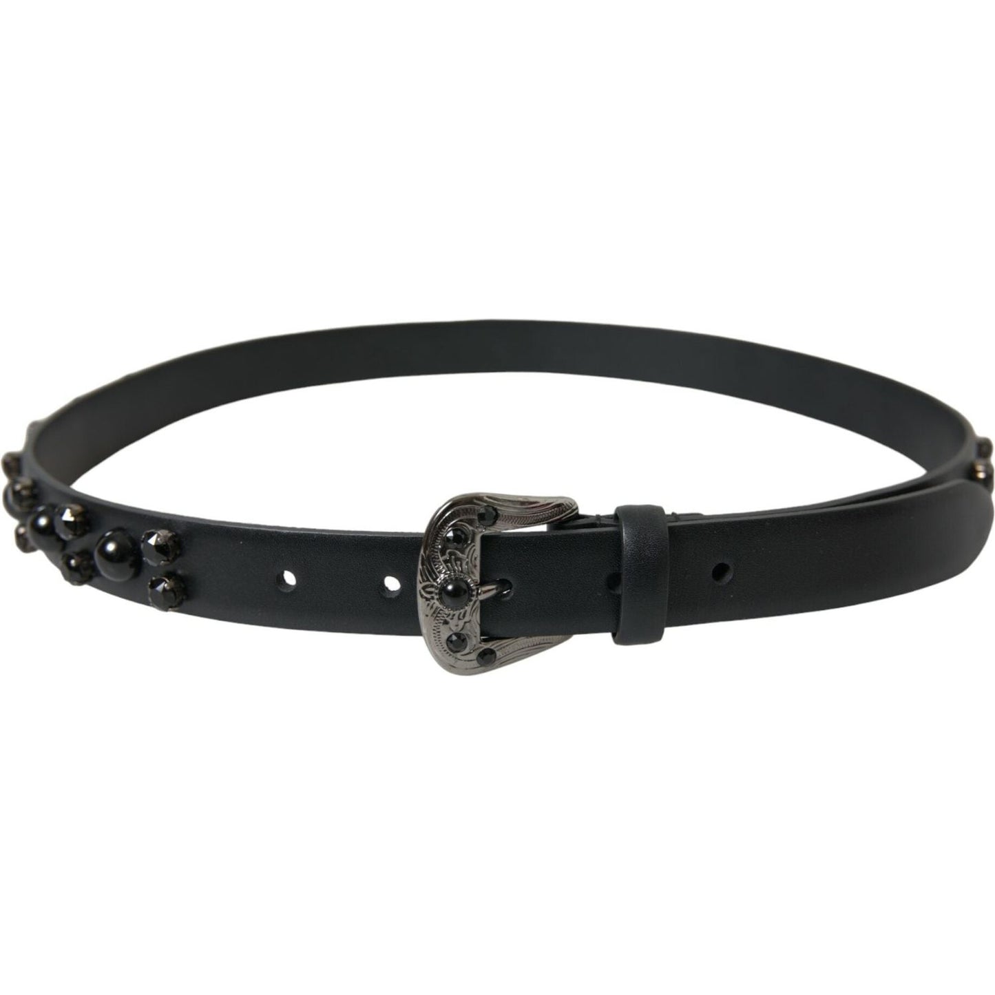 Dolce & Gabbana Engraved Logo Leather Waist Belt Dolce & Gabbana